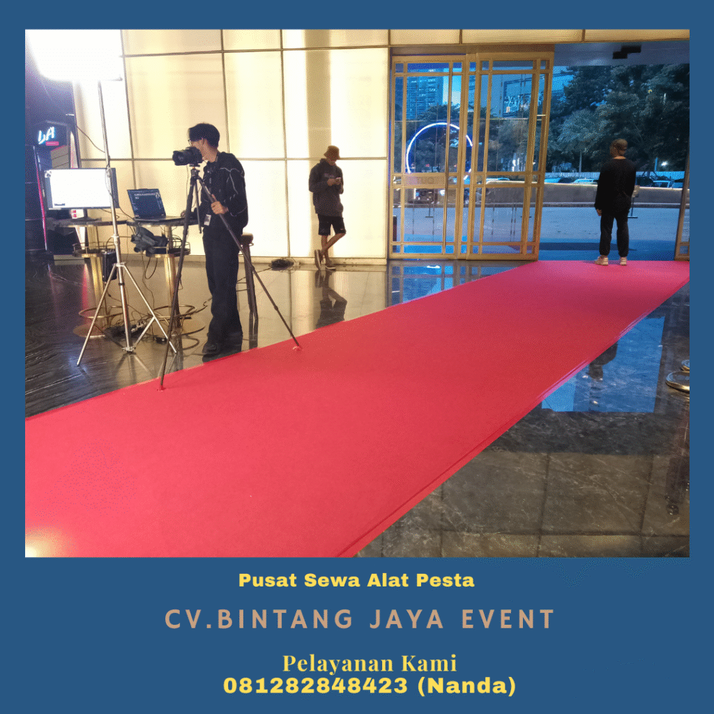 Sewa Karpet Jalan Merah Puluhan Meter Berkualitas Tangsel