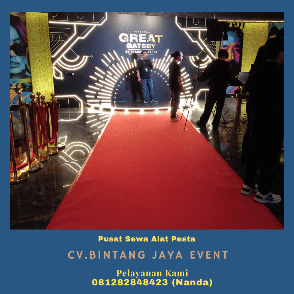 Sewa Karpet Jalan Merah Puluhan Meter Berkualitas Tangsel