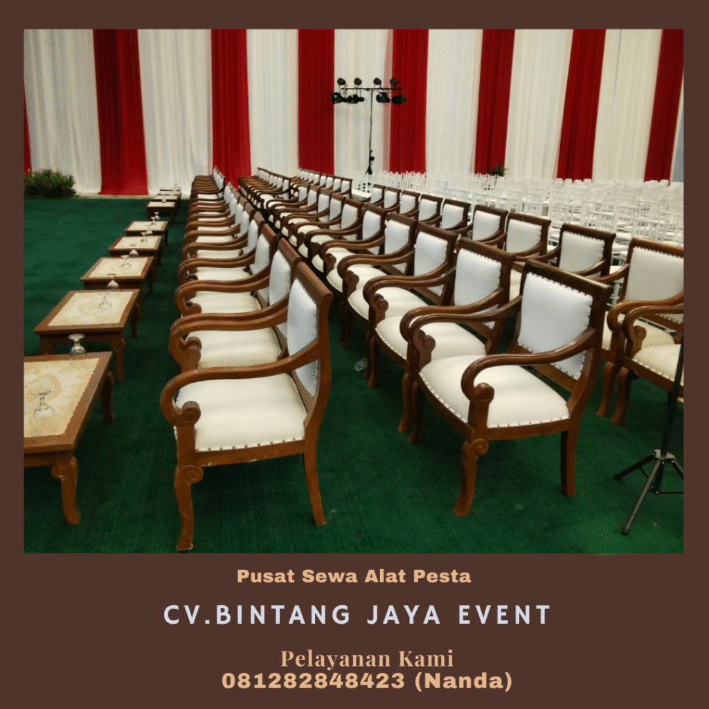 Sewa Kursi VIP Kayu Atau Arm Chairs Jakarta