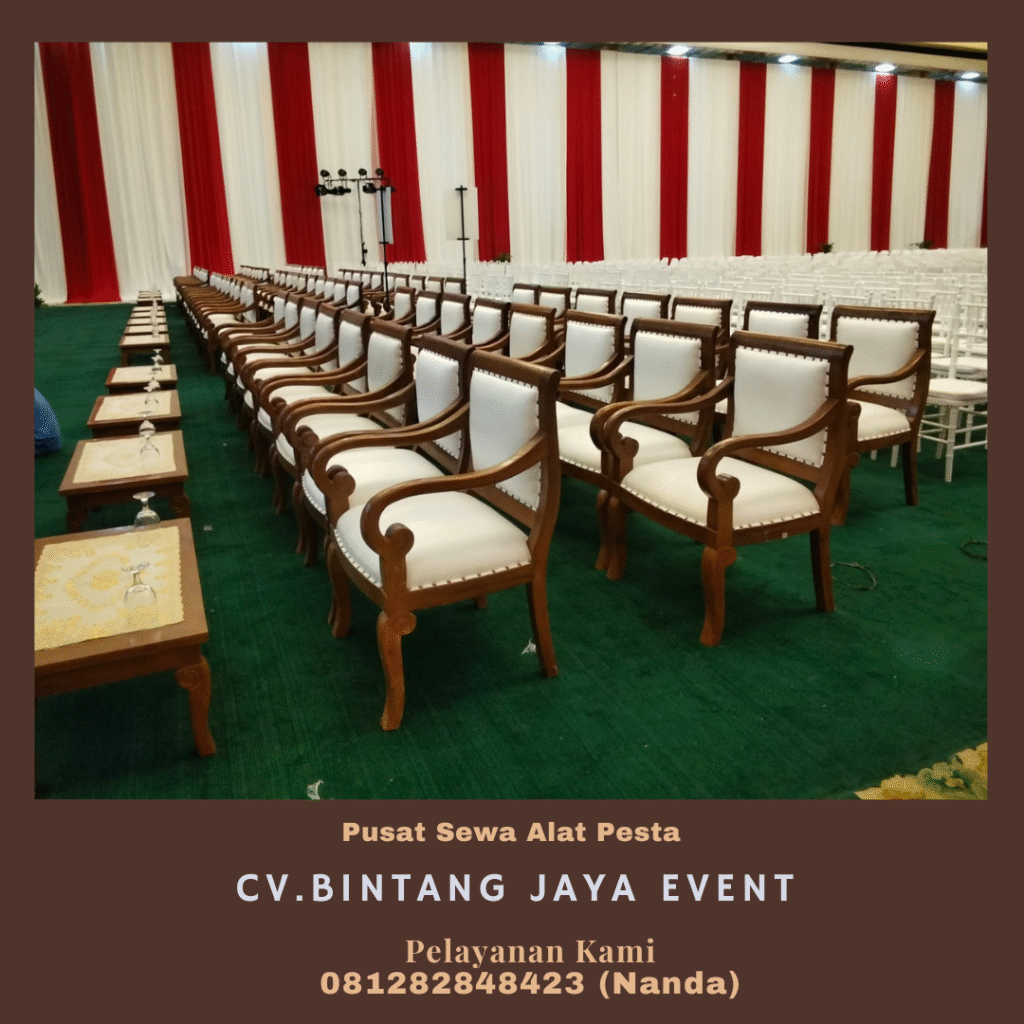 Sewa Kursi VIP Kayu Atau Arm Chairs Jakarta