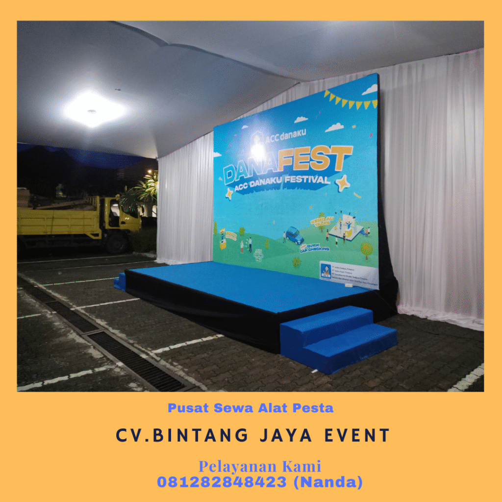 Sewa Panggung Backdrop Dan Podium Acrylic Di Bandung