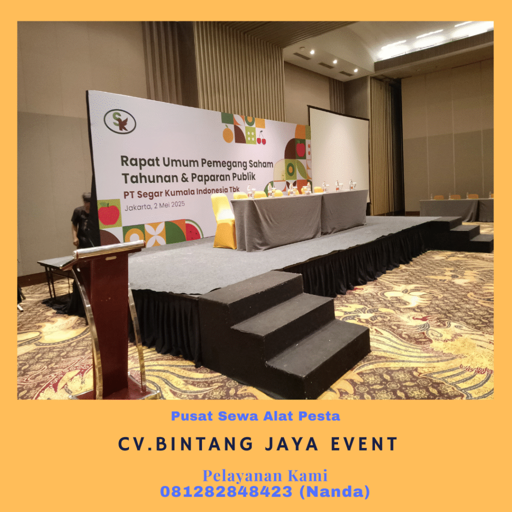 Sewa Panggung Backdrop Dan Podium Acrylic Di Bandung