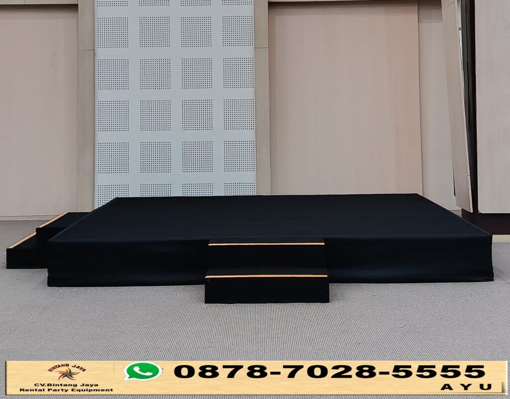 Sewa Panggung Pendek Indoor Lengkap Karpet Thamrin Jakarta
