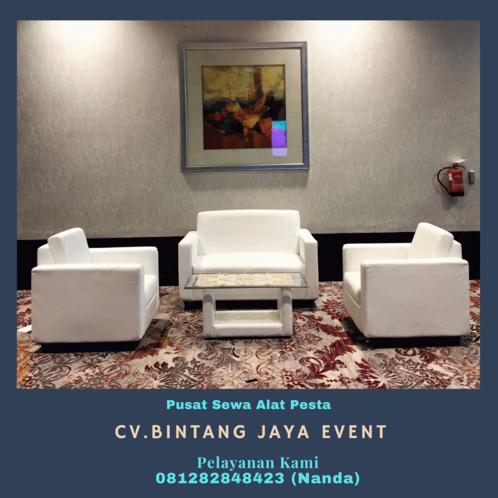 Sewa Sofa Meja Bar Dan Tirai Event Rizt Calton Jakarta