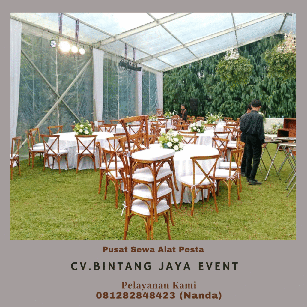Rental Kursi Silang Set Meja Dan Tenda Murah Area Depok