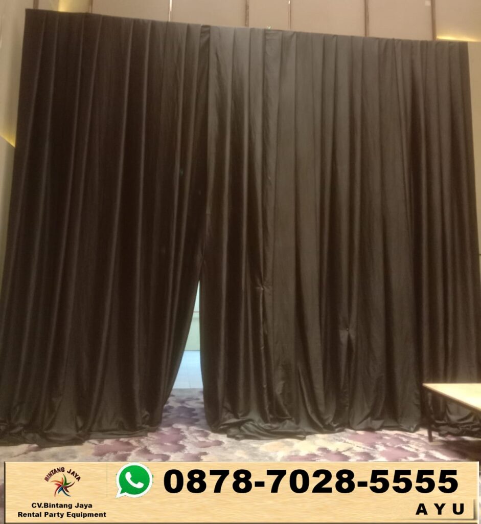 Rental Black Curtain Atau Tirai Hitam di Jakarta