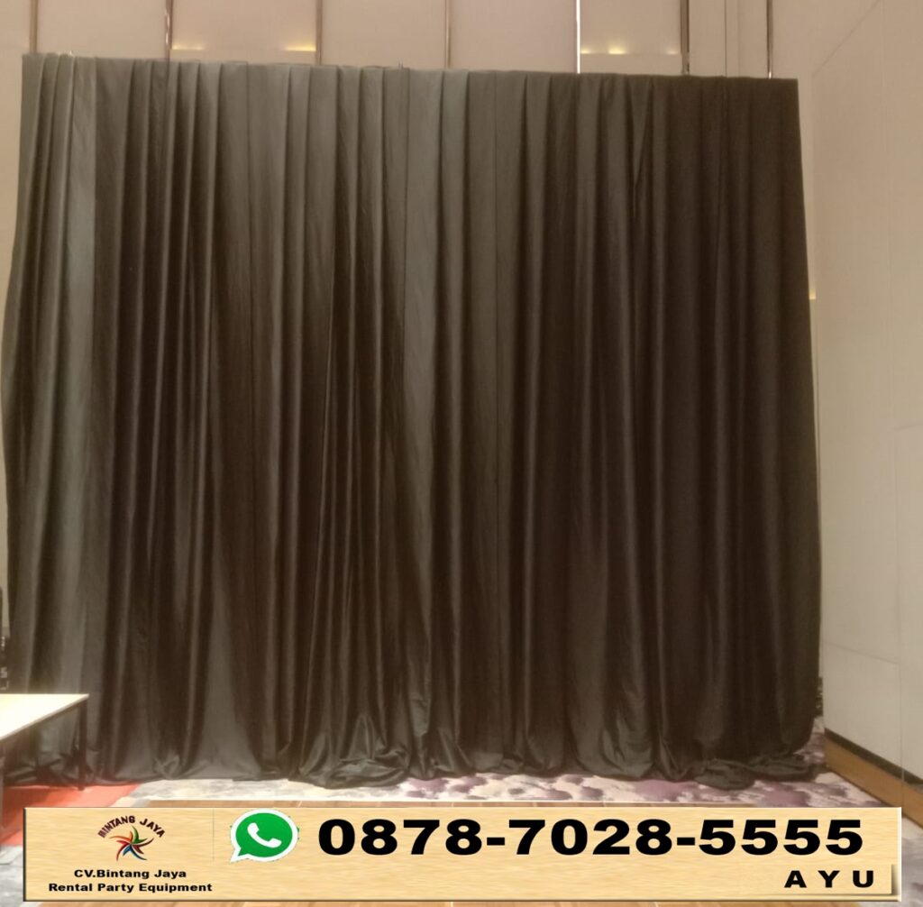 Rental Black Curtain Atau Tirai Hitam di Jakarta