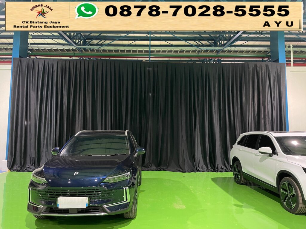 Rental Black Curtain Atau Tirai Hitam di Jakarta