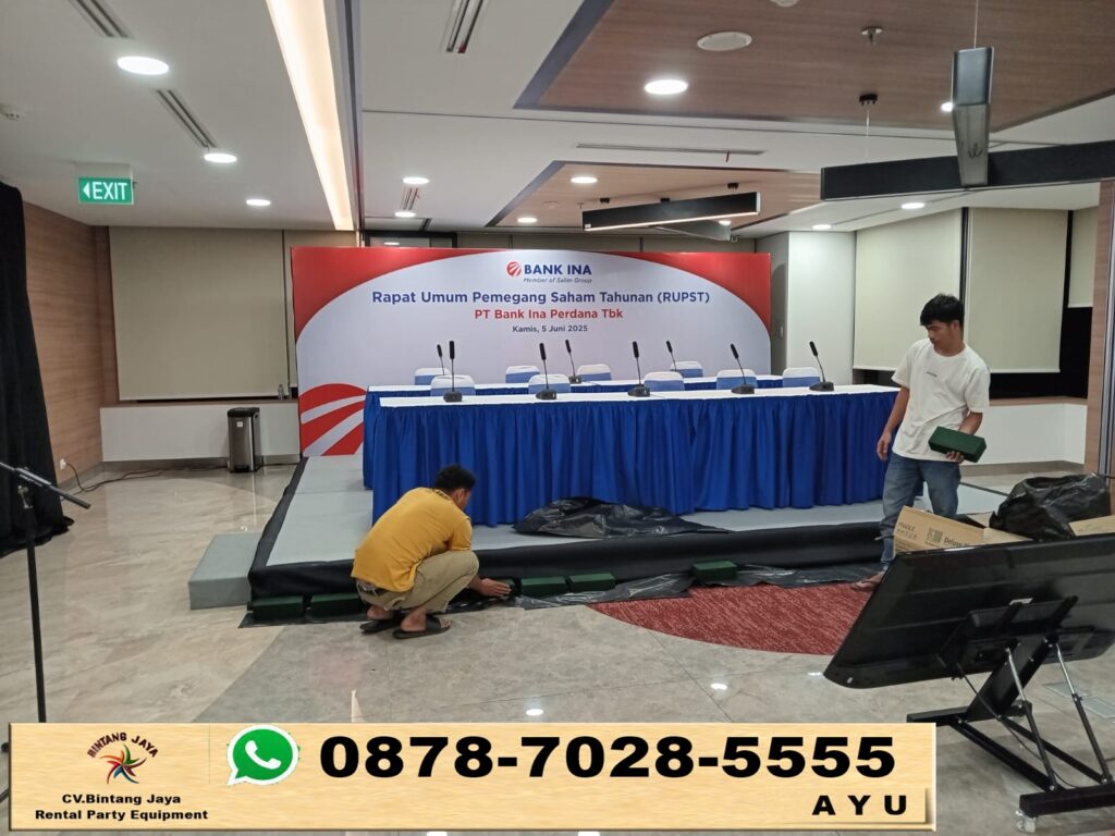 Sewa Backdrop Dan Meja Kotak Area Jakarta