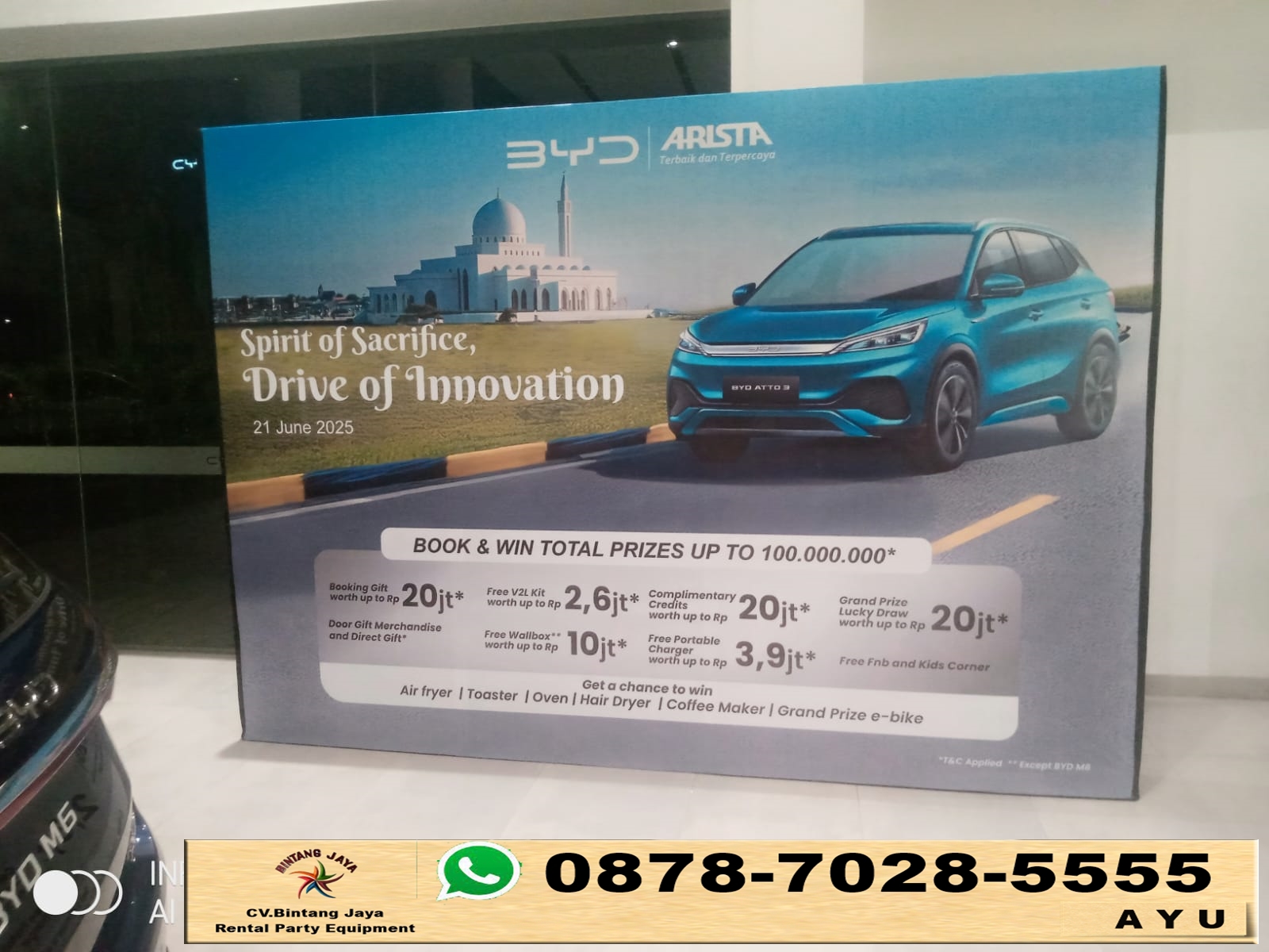 Sewa Backdrop Event BYD BSD City Tangerang