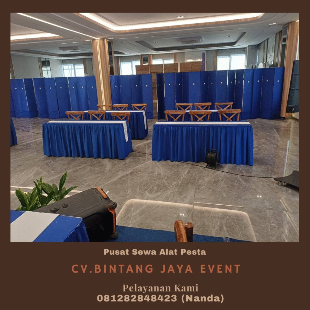 Sewa Meja Kotak Dan Kursi Cross Back Kayu Jakarta