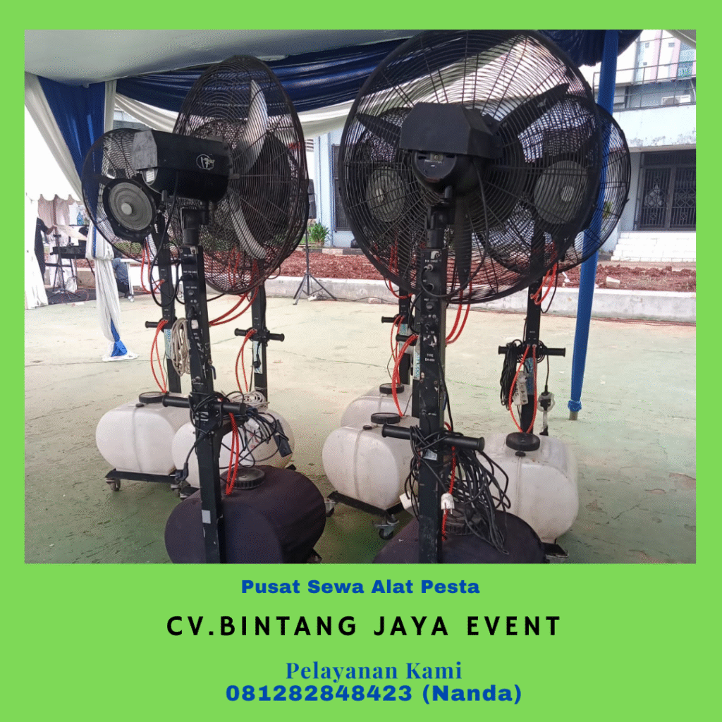 Sewa Misty Cool, Meja, Tirai Event Purwakarta Jabar