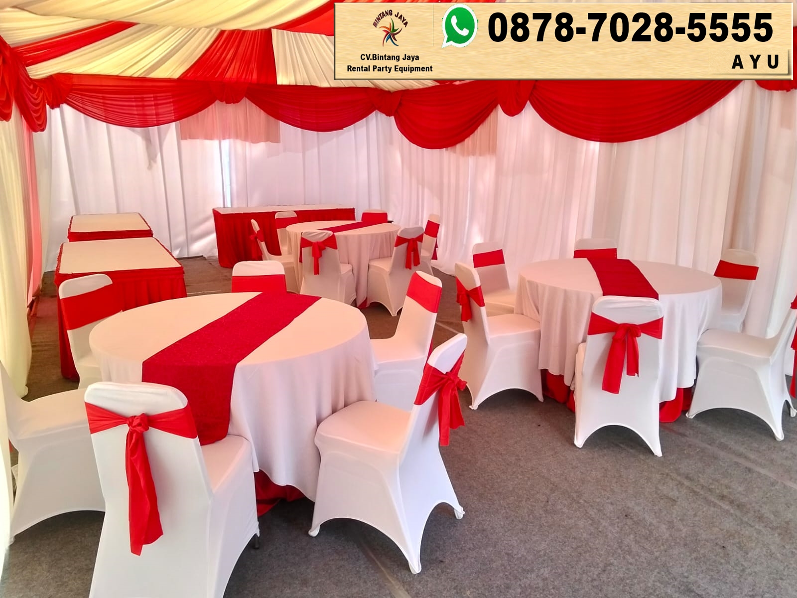 Sewa Plif Chat Dan Meja Bulat Jakarta