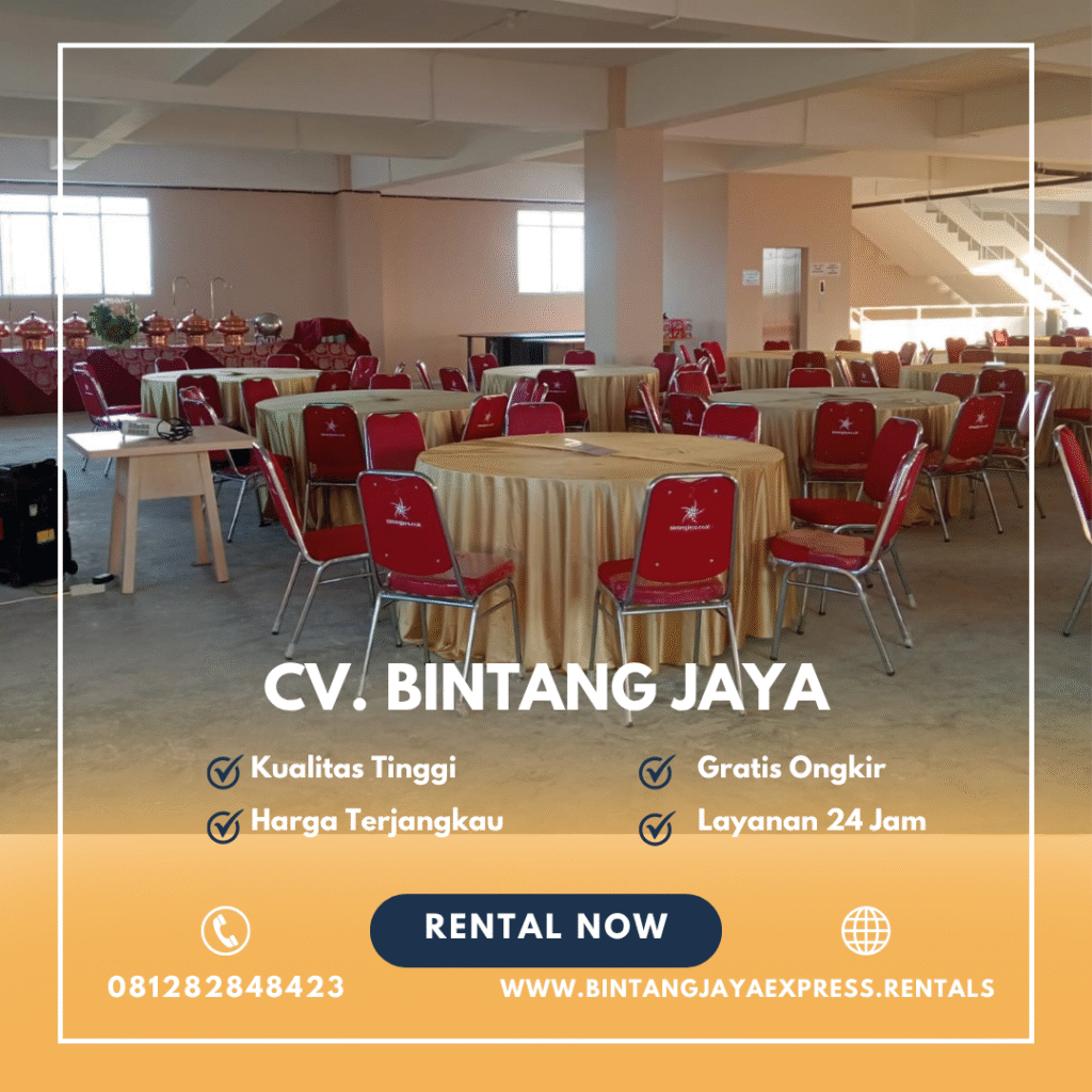 Jasa Sewa Meja Bundar Dan Kursi Lengkap Cover Aksesoris Jakarta
