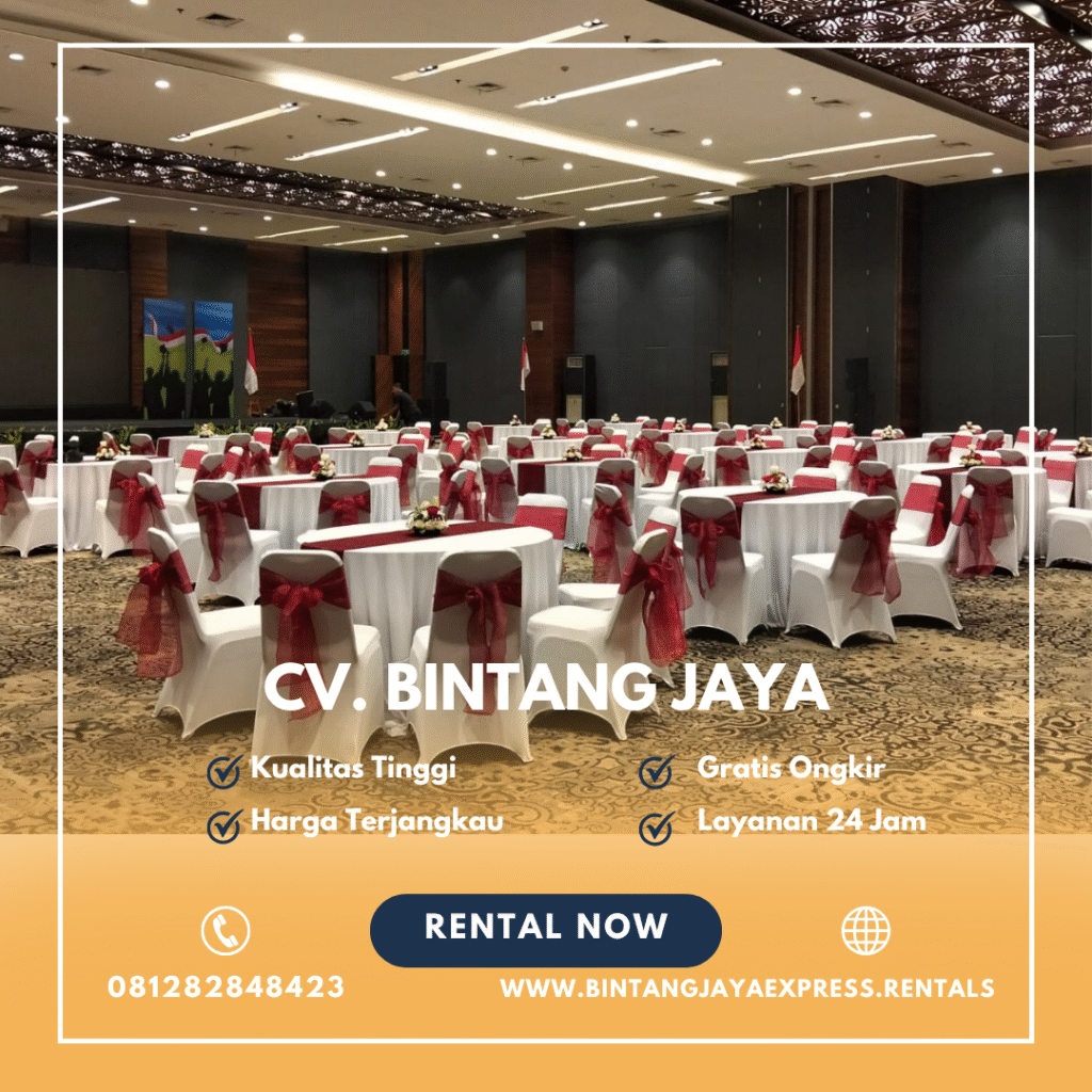 Jasa Sewa Meja Bundar Dan Kursi Lengkap Cover Aksesoris Jakarta