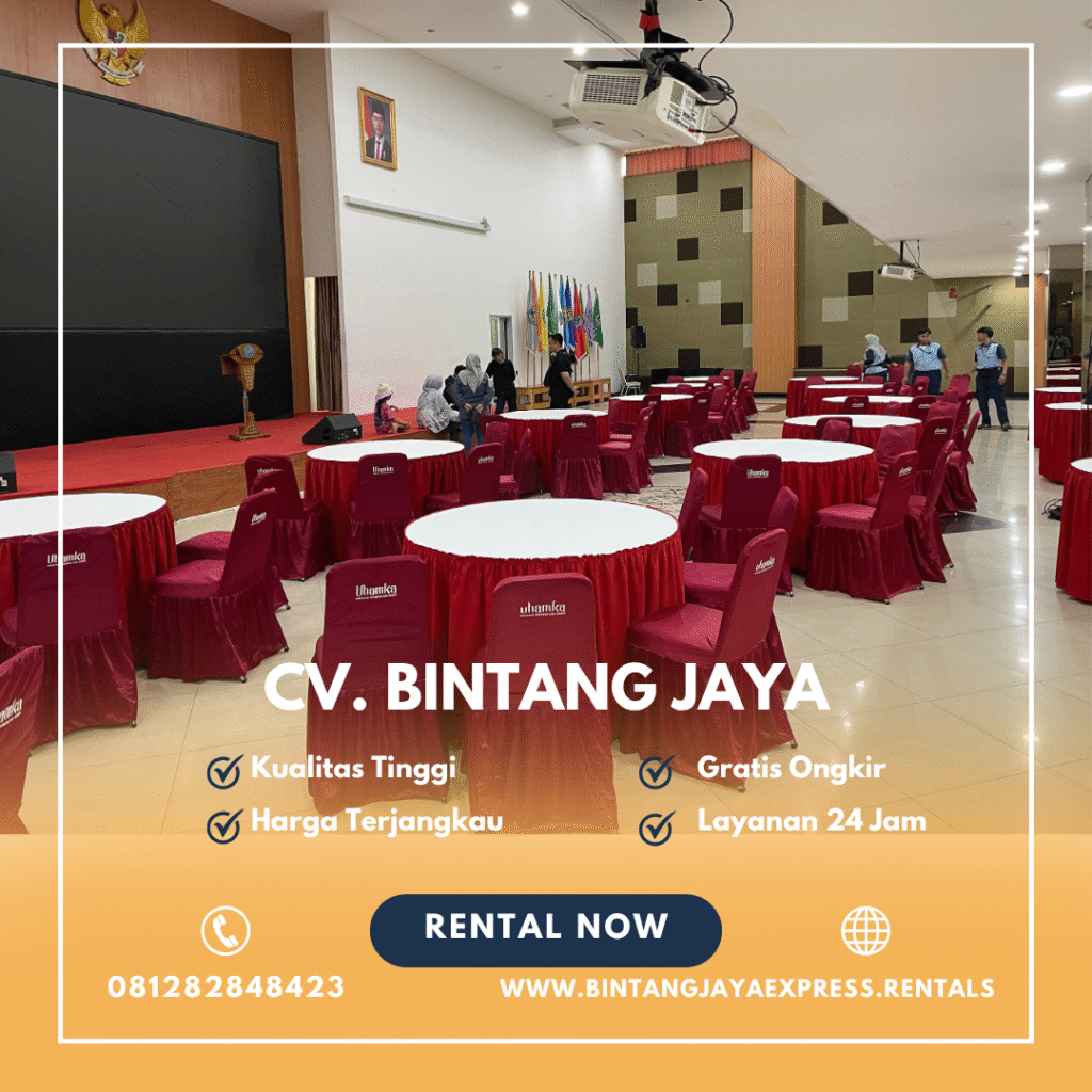 Jasa Sewa Meja Bundar Dan Kursi Lengkap Cover Aksesoris Jakarta