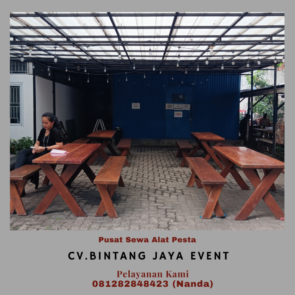 Pusat Sewa Meja Kursi Taman Kayu Mewah Area Bogor
