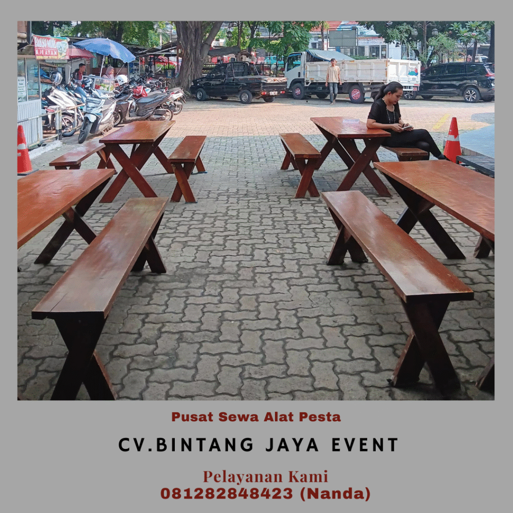 Pusat Sewa Meja Kursi Taman Kayu Mewah Area Bogor