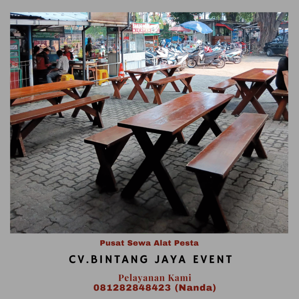 Pusat Sewa Meja Kursi Taman Kayu Mewah Area Bogor