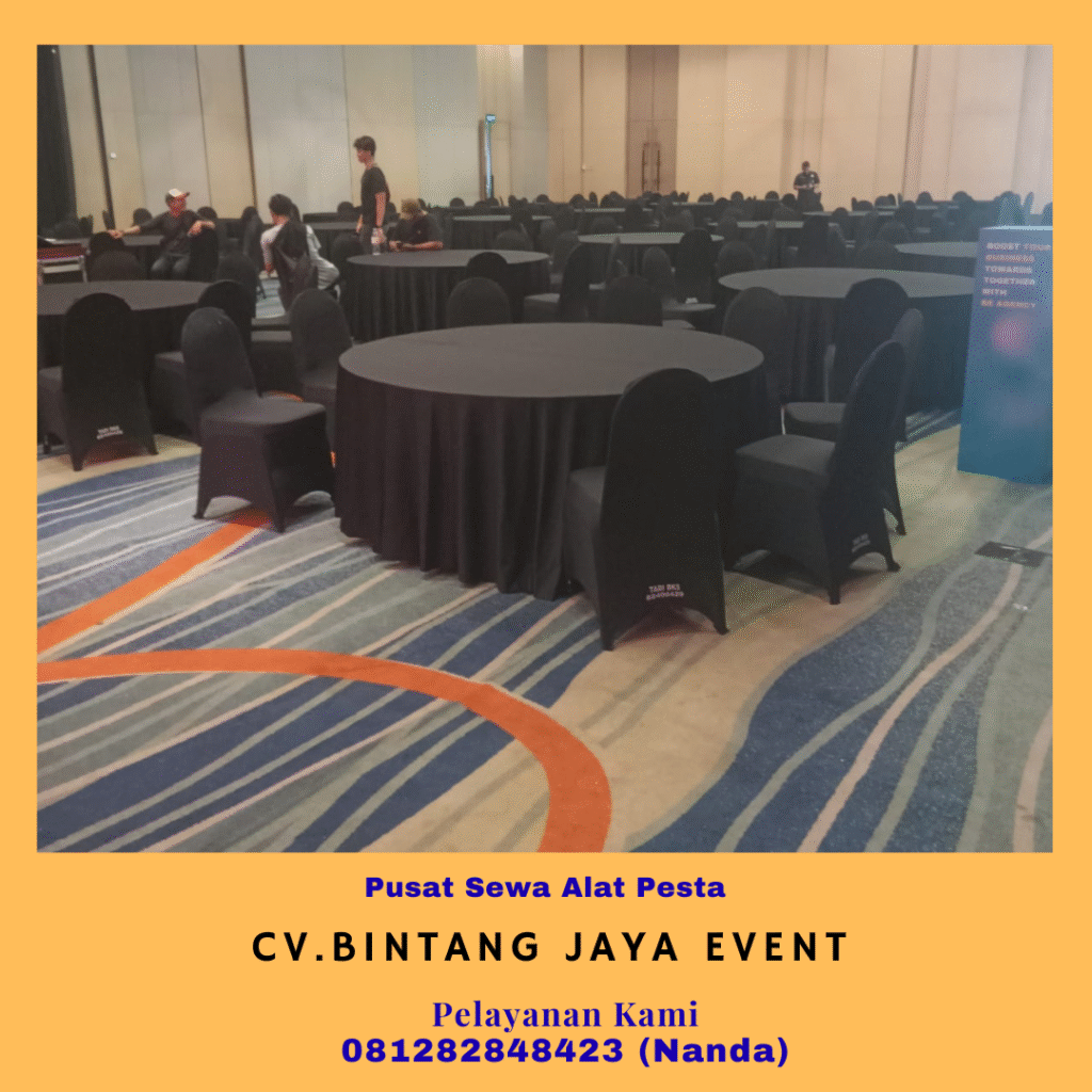 Pusat Sewa Round Table Beragam Ukuran Model Dan Warna Cover Jakarta