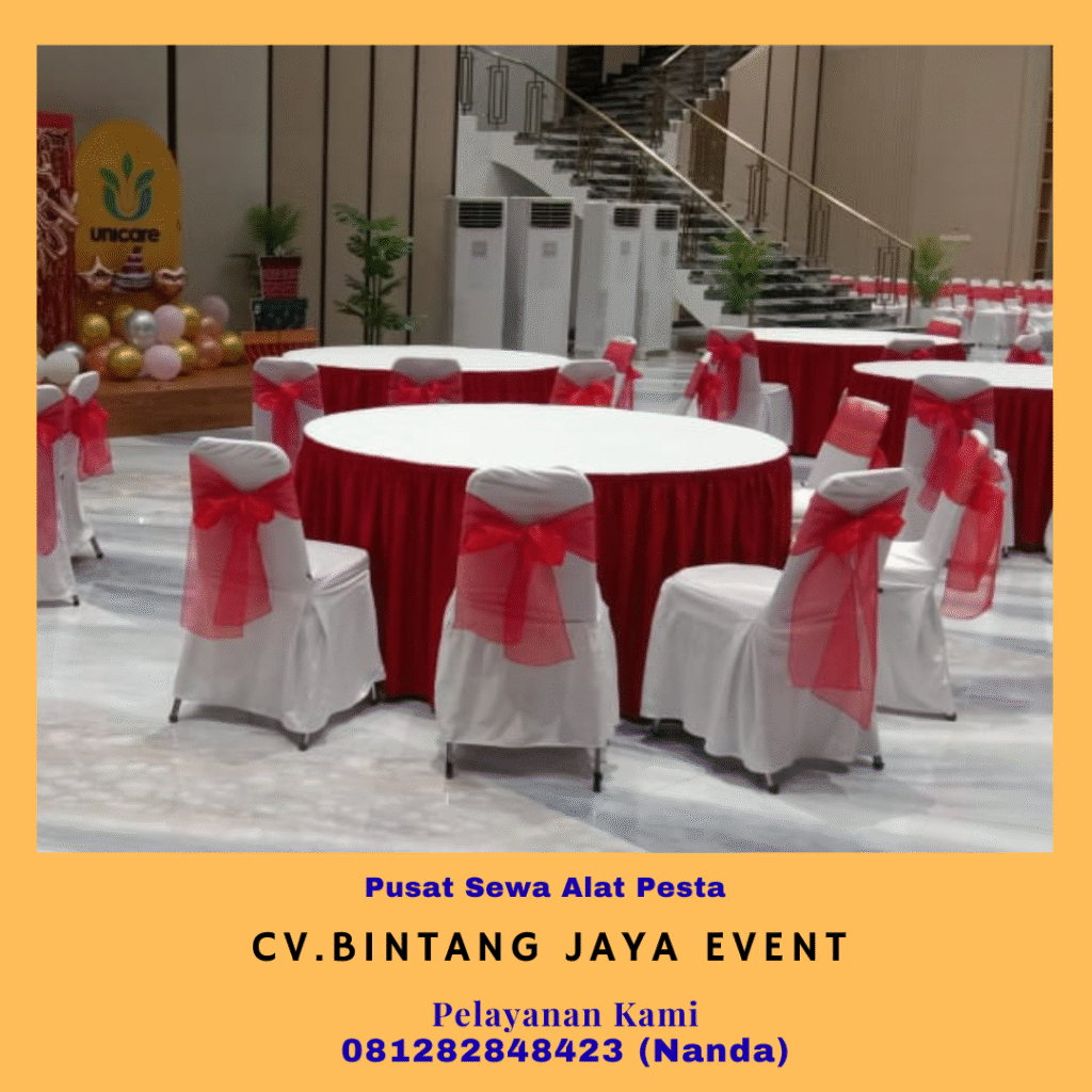 Pusat Sewa Round Table Beragam Ukuran Model Dan Warna Cover Jakarta