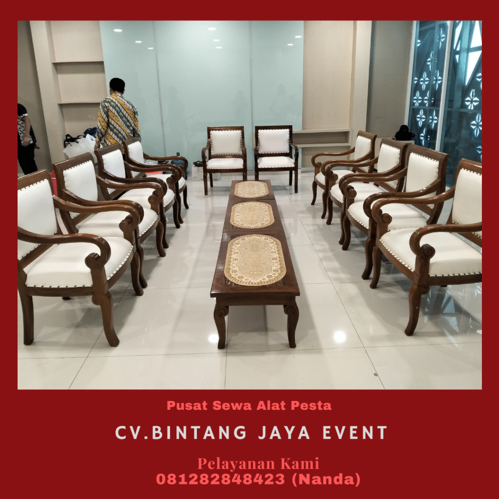 Rental Arm Chairs VIP Kayu Jakarta