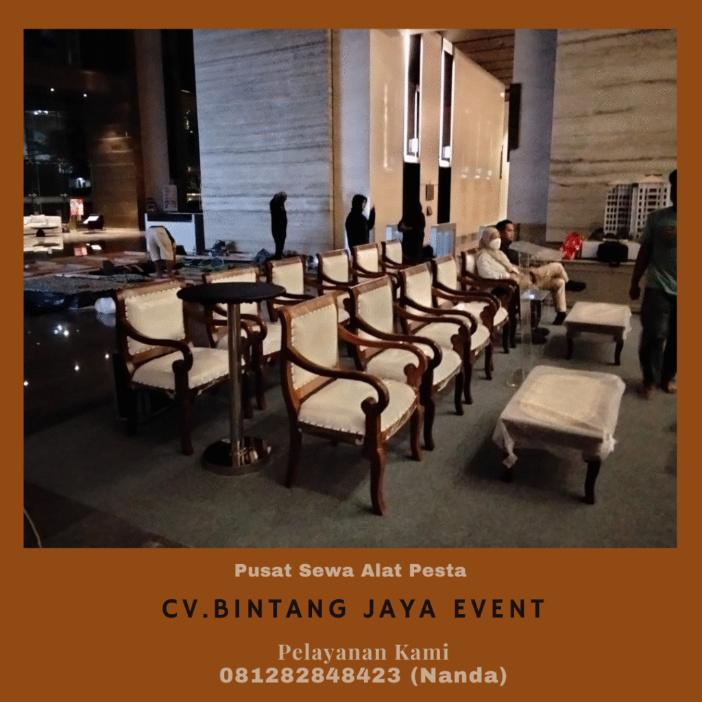 Rental Arm Chairs VIP Kayu Jakarta