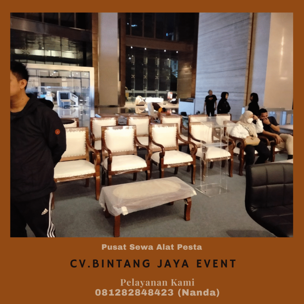 Rental Arm Chairs VIP Kayu Jakarta