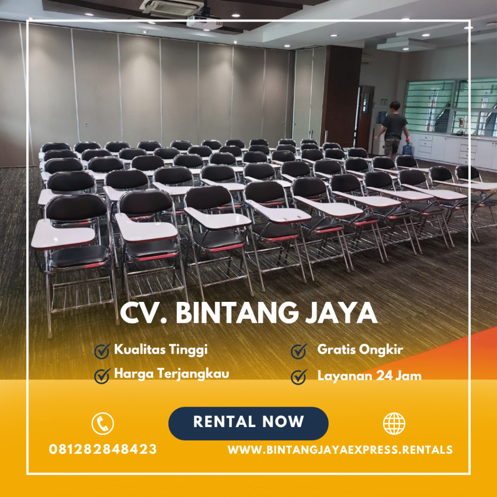 Rental Kursi Test Kuliah Stainless Lipat Bogor