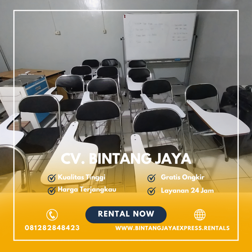 Rental Kursi Test Kuliah Stainless Lipat Bogor