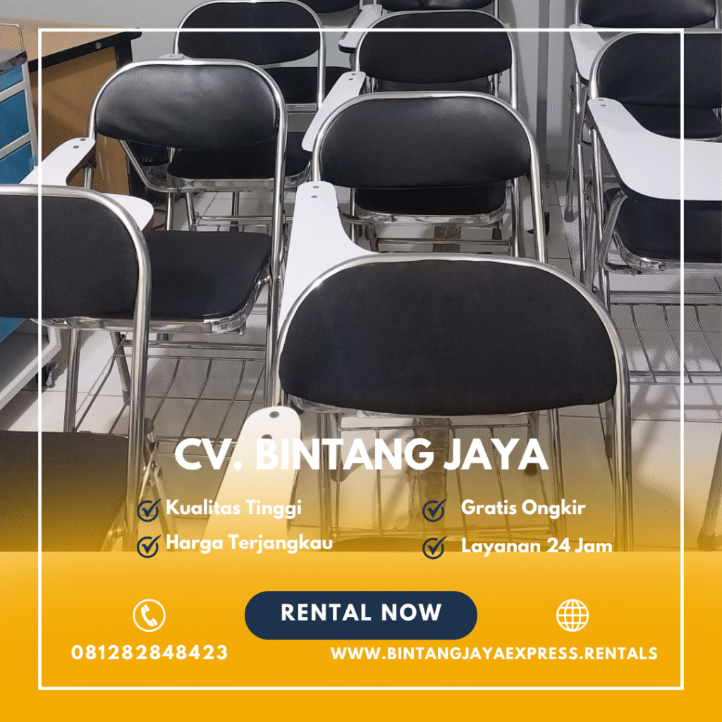 Rental Kursi Test Kuliah Stainless Lipat Bogor