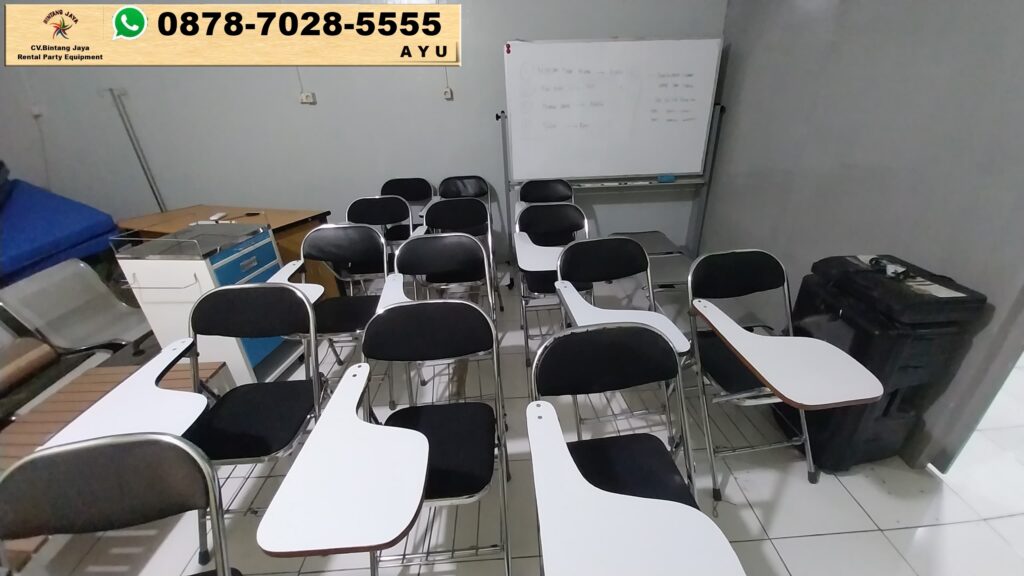 Rental Kursi Test Kuliah Stainless Lipat Bogor