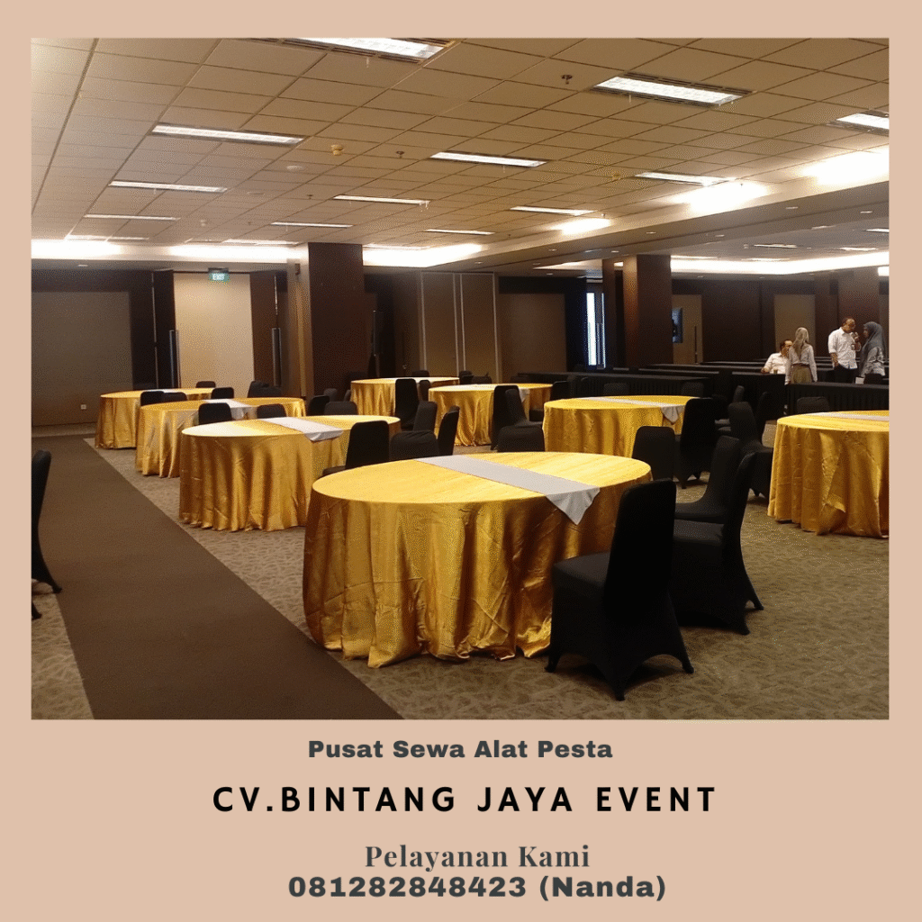 Rental Meja Type Bundar Aneka Diameter Bogor