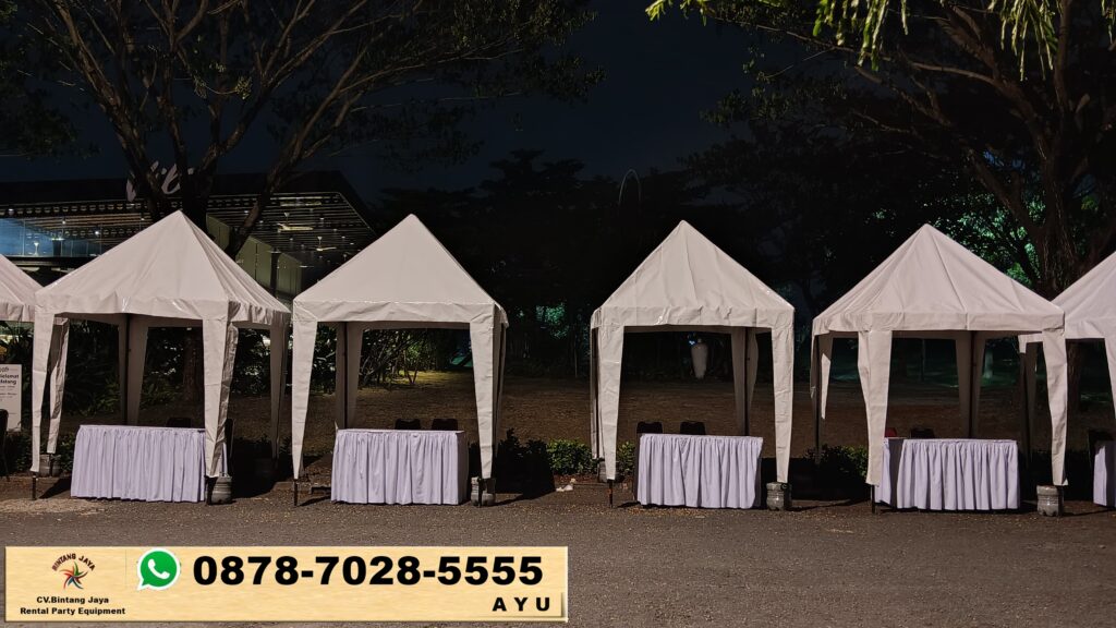 Rental Tenda Bazar 2x2m Dan 3x3m Atap Putih Jakarta