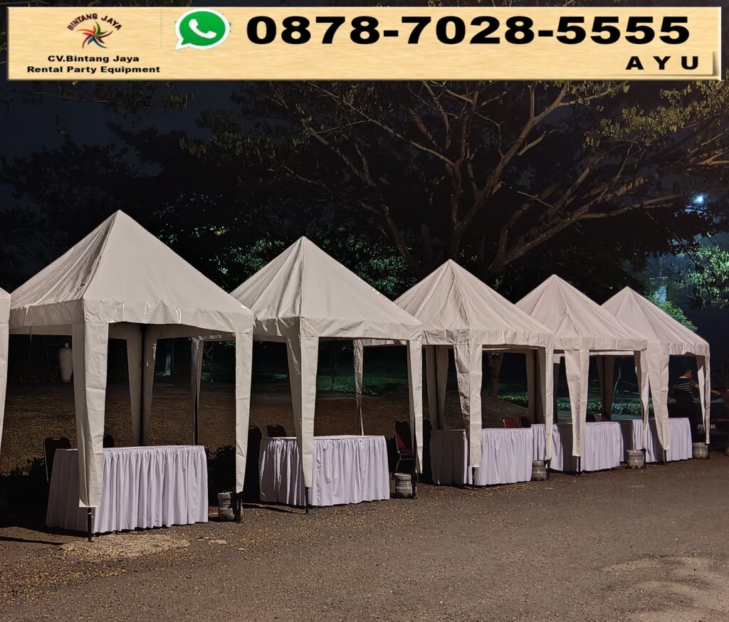 Rental Tenda Bazar 2x2m Dan 3x3m Atap Putih Jakarta