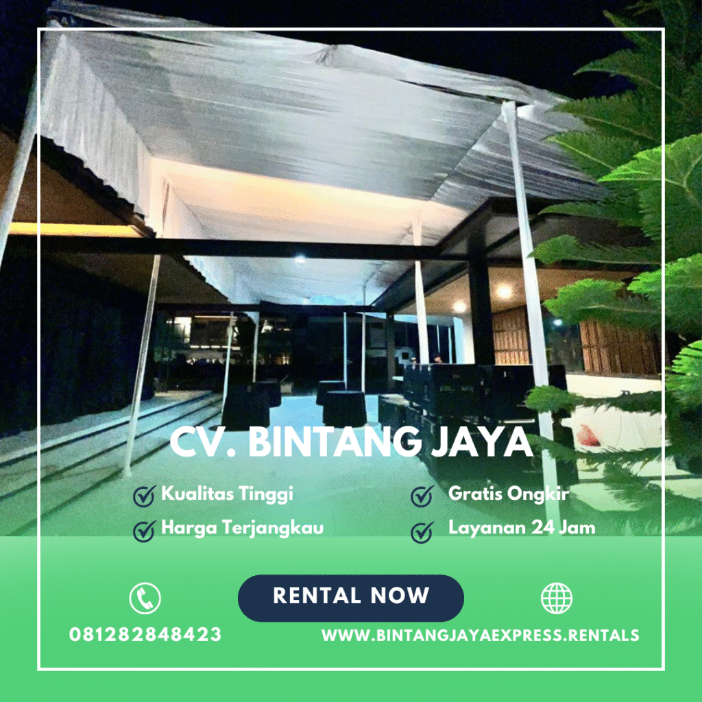 Rental Tenda Serut Putih Konvensional Bekasi