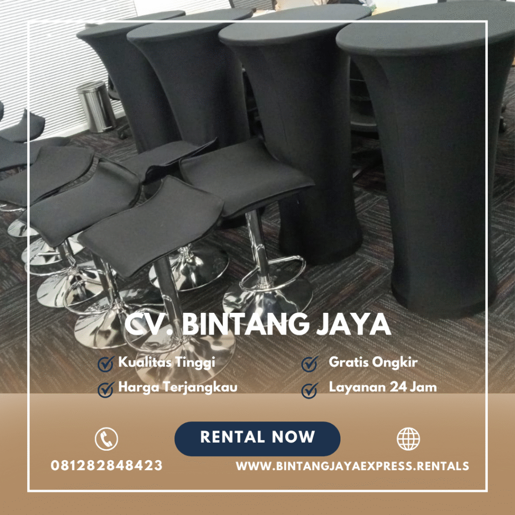 Sewa Kursi Dan Meja Barstool Hitam Bogor