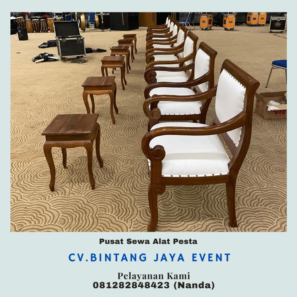 Rental Arm Chairs VIP Kayu Jakarta