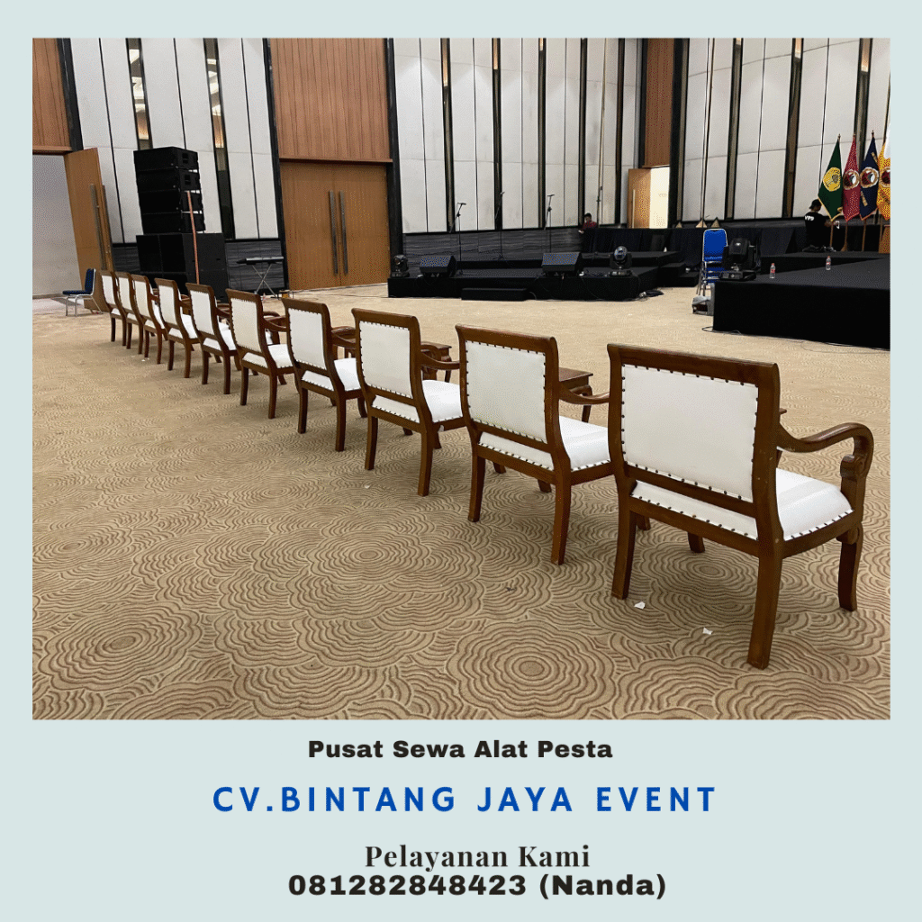 Rental Arm Chairs VIP Kayu Jakarta