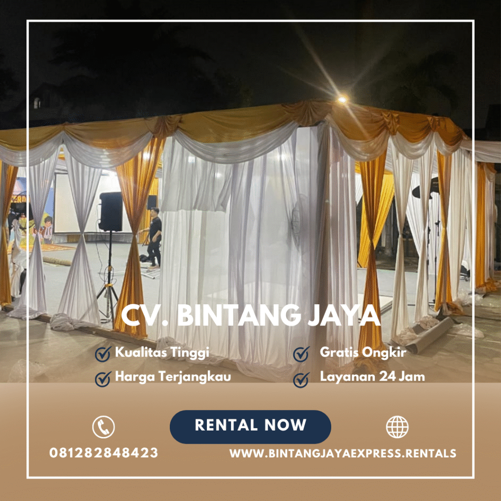 Rental Tenda Serut Putih Konvensional Bekasi