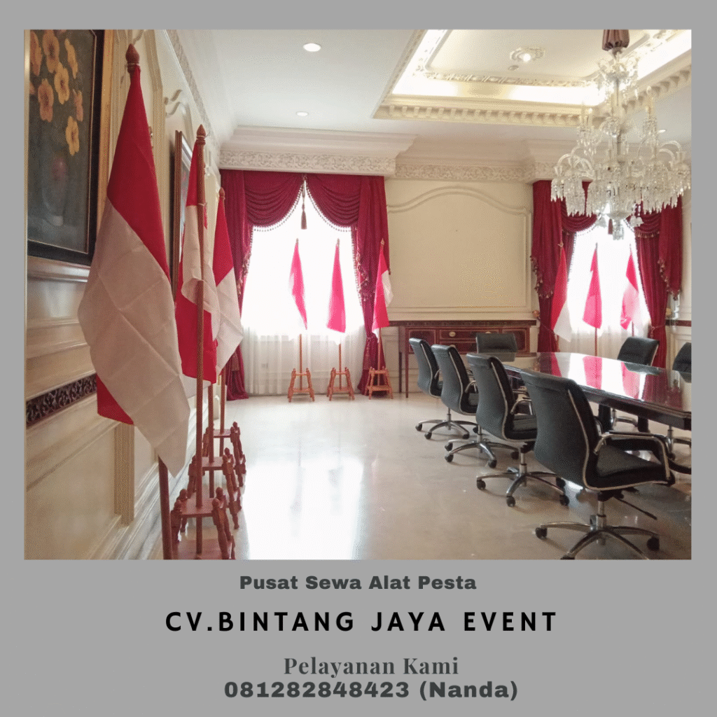 Sewa Tiang Pataka atau Bendera VIP Kayu Jakarta