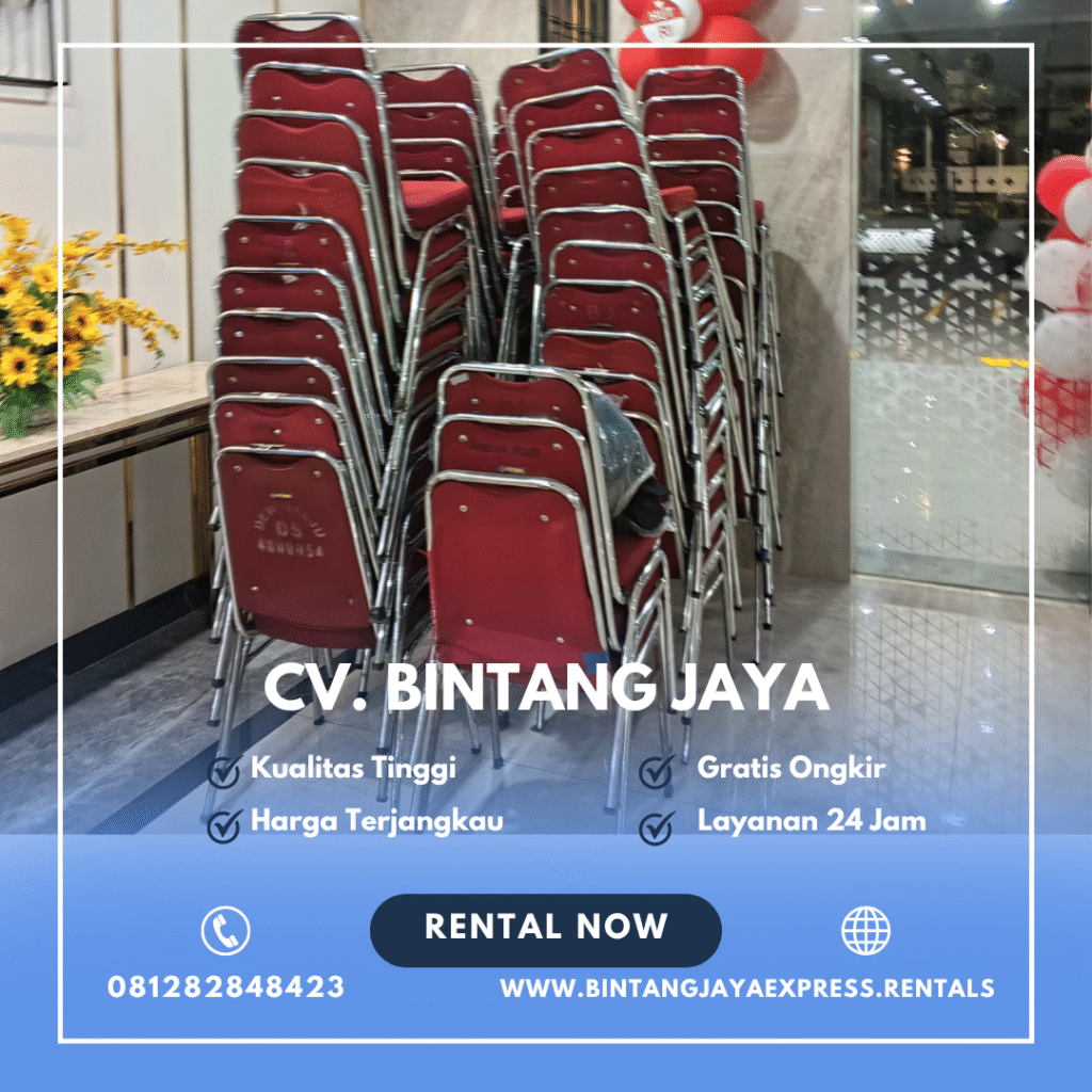 Jasa Rental Kursi Stainless Event Pegadaian Salemba Jakarta