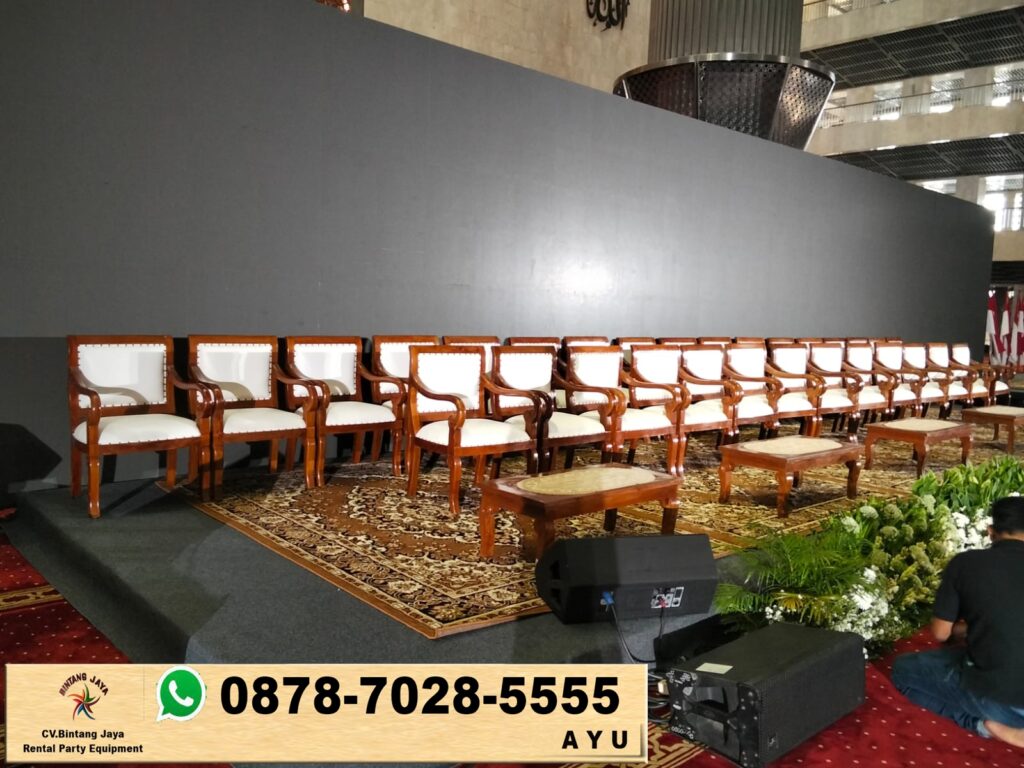 Rental Kursi VIP Kayu Type Arm chairs Jabodetabek