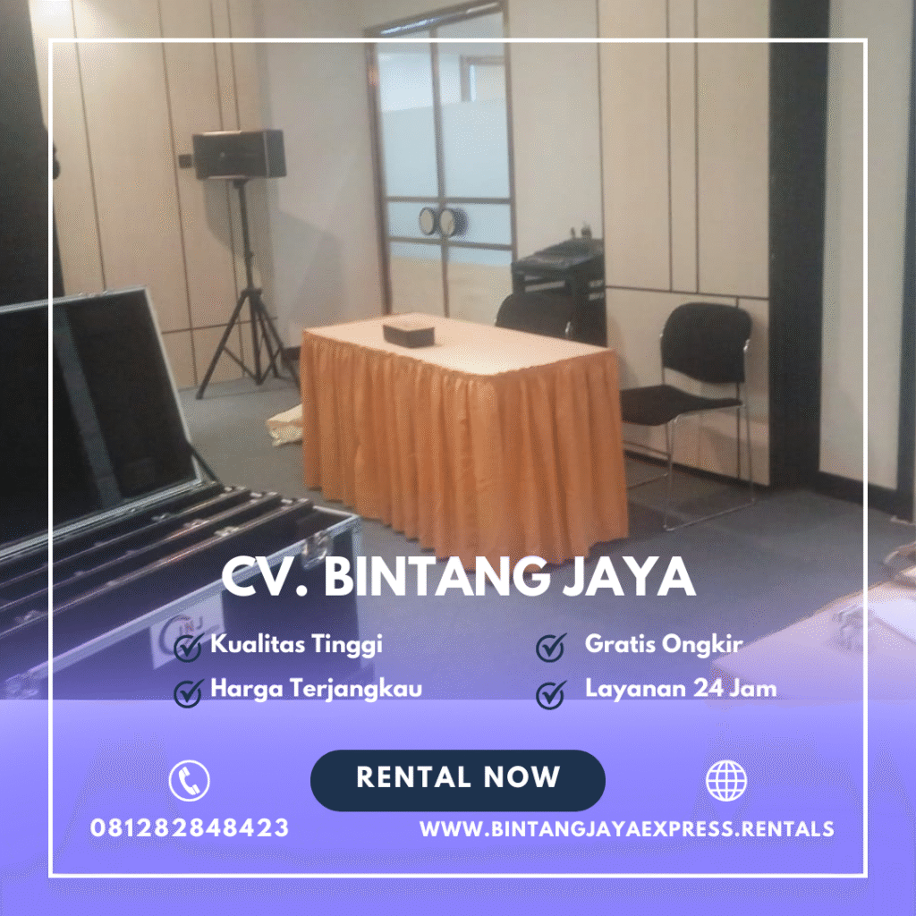 Rental Meja Kotak 120x60cm Cover Gold Casablanca Jakarta