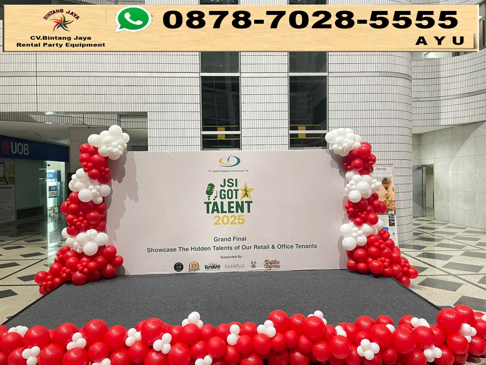 Rental Panggung Dan Dekorasi Balon Merah Putih Kuningan Jakarta