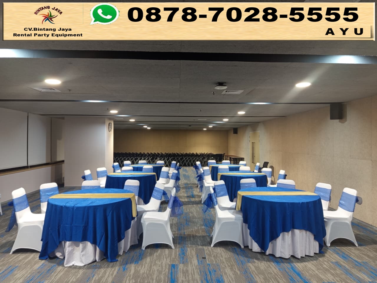 Rental Round Table Meja Bundar Diameter 120cm Jakarta