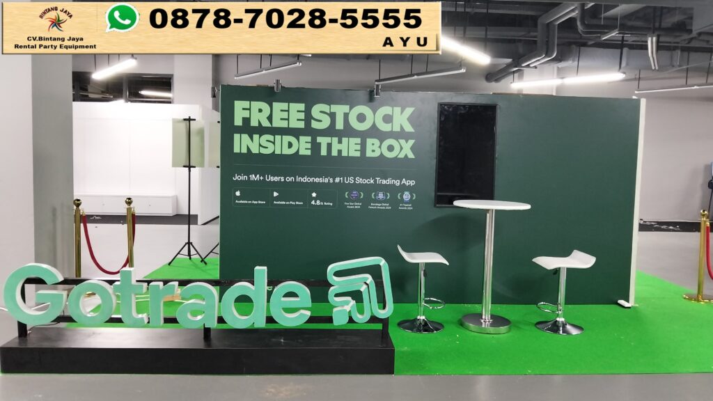 Sewa Barstool Putih Kursi Bar Kotak Jakarta