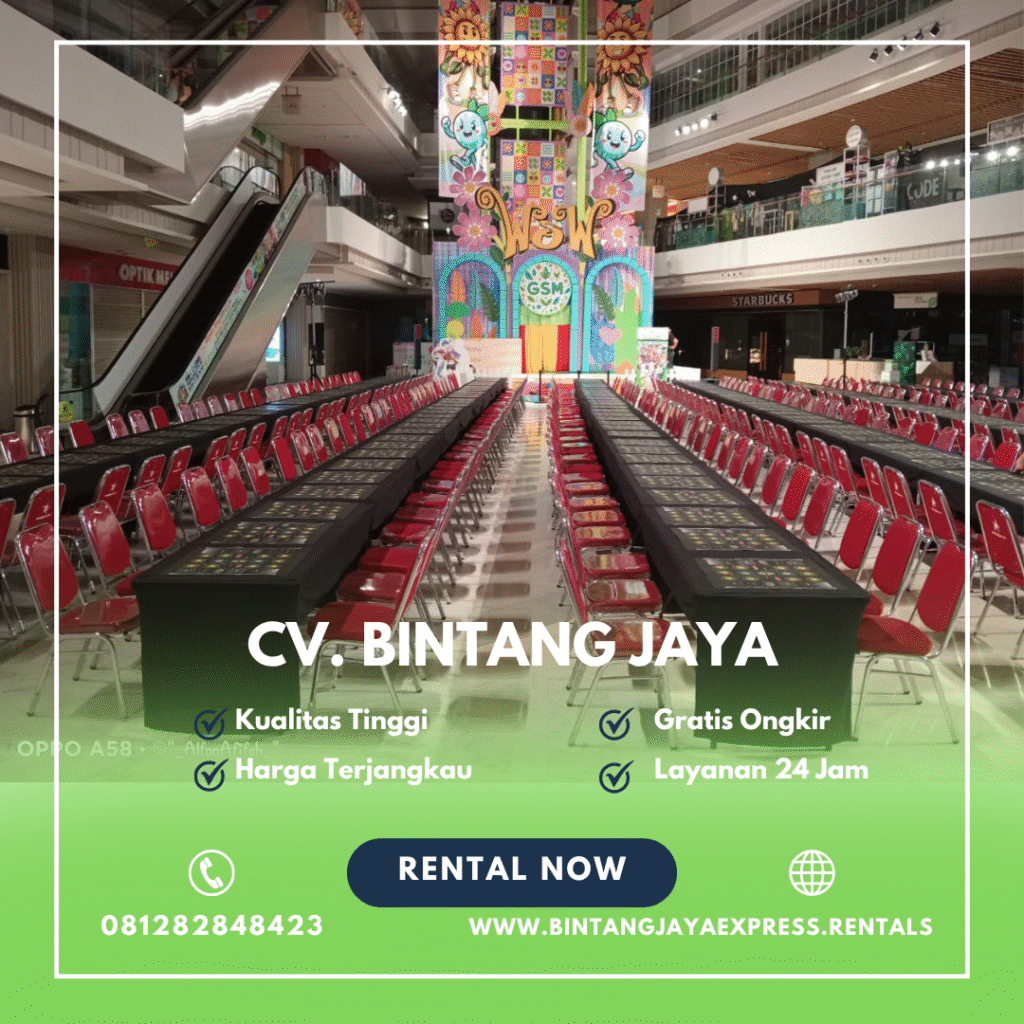 Sewa Kursi Stainless Busa Tebal Event Grand Sedayu Mall Jakarta