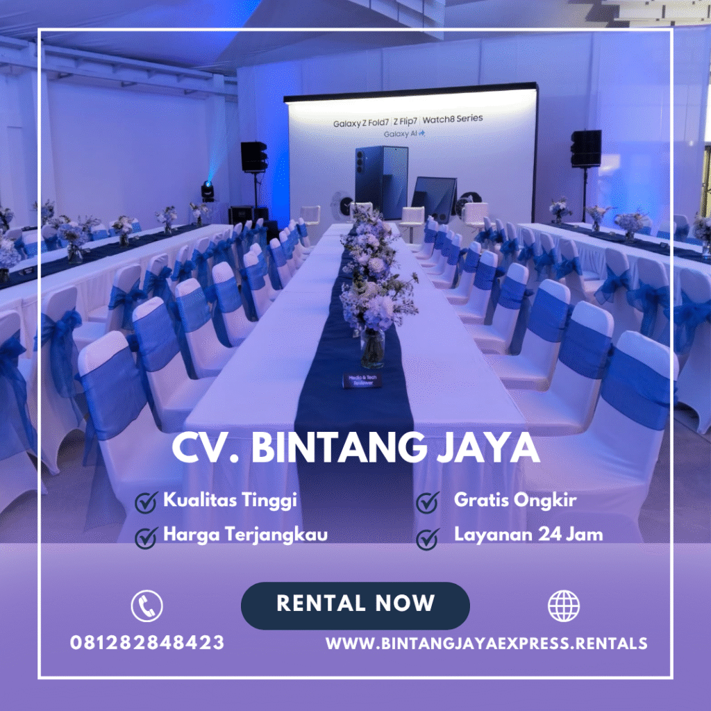 Sewa Long Table Dan Kursi Susun Cover Terlengkap Di Bandung