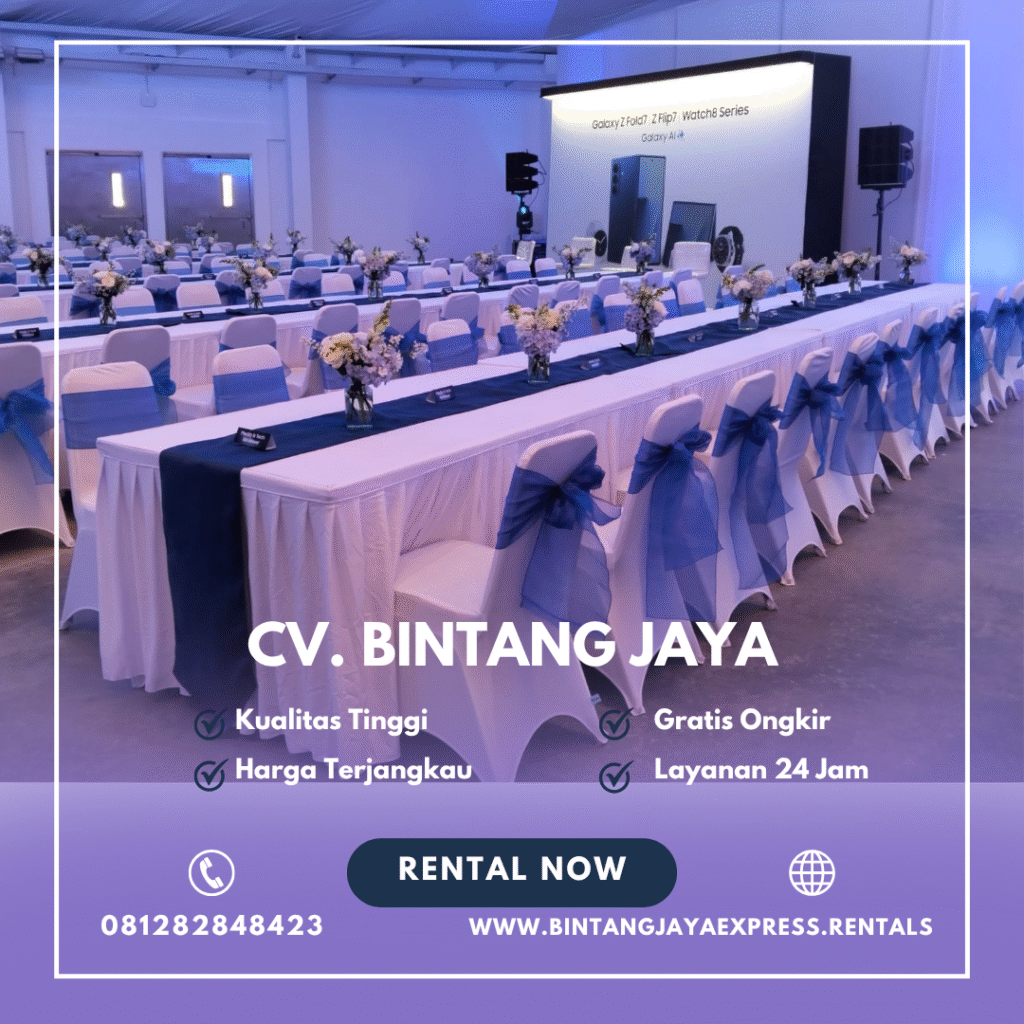 Sewa Long Table Dan Kursi Susun Cover Terlengkap Di Bandung